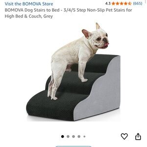 Non-Slip Pet Stairs for Bed